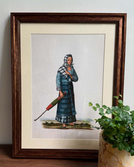 A country girl (1841) - Philippines vintage illustration