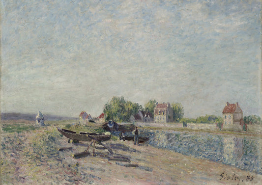 Saint-Mammès, Loing Canal - Alfred Sisley (Giclée Art Print)