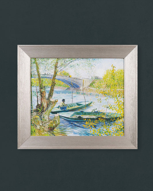 Fishing in Spring, the Pont de Clichy (Asnieres) (1887) - Vincent Van Gogh