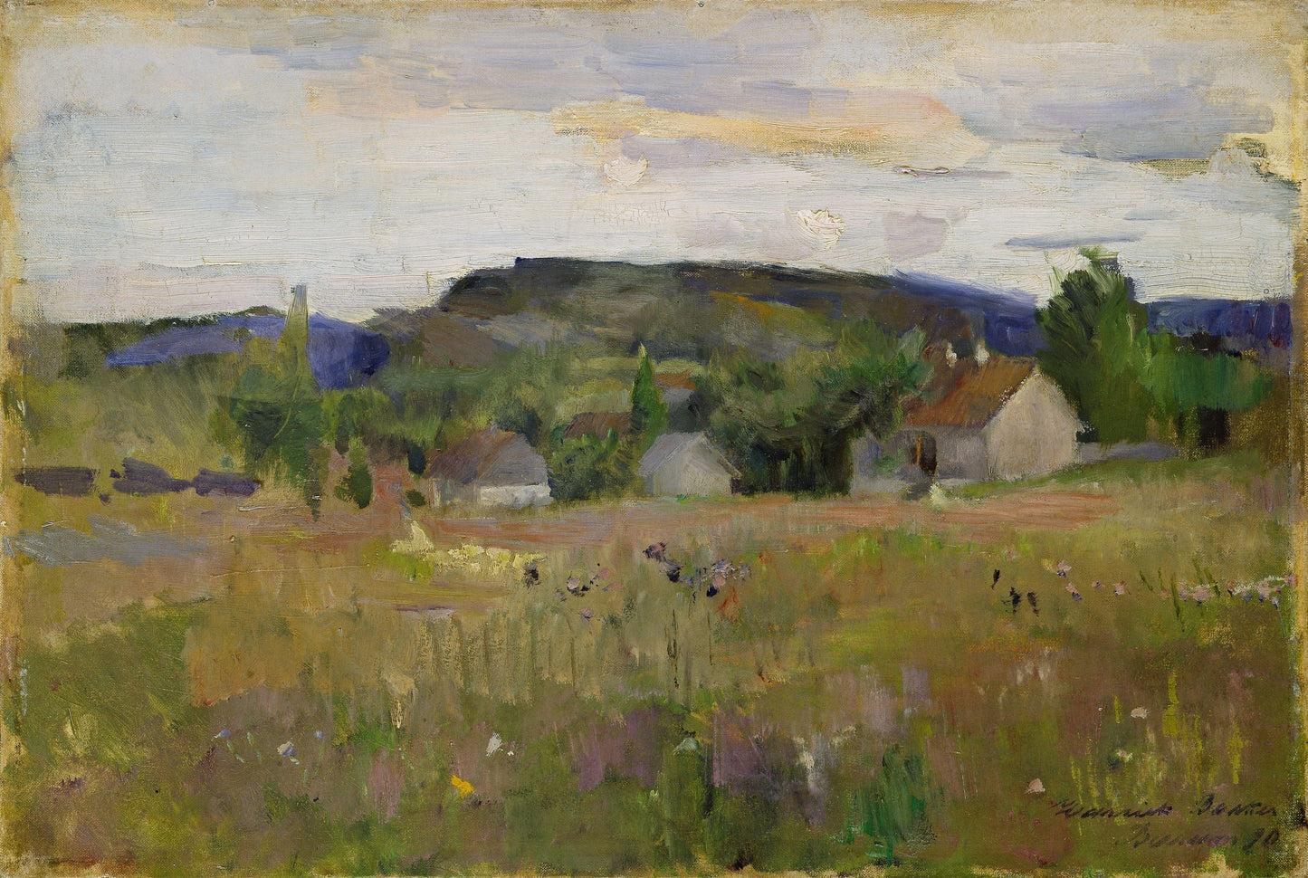 Harriet Backer's Landskap fra Bærum (1890) - Harriet Backer