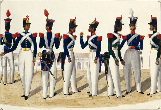 Carabineros de la Real Hacienda (1847) - Philippines vintage illustration