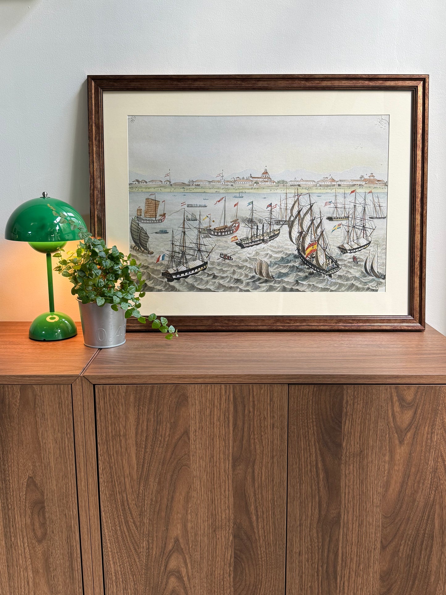 Vista de Manila desde la bahía (1847) - Philippines vintage illustration