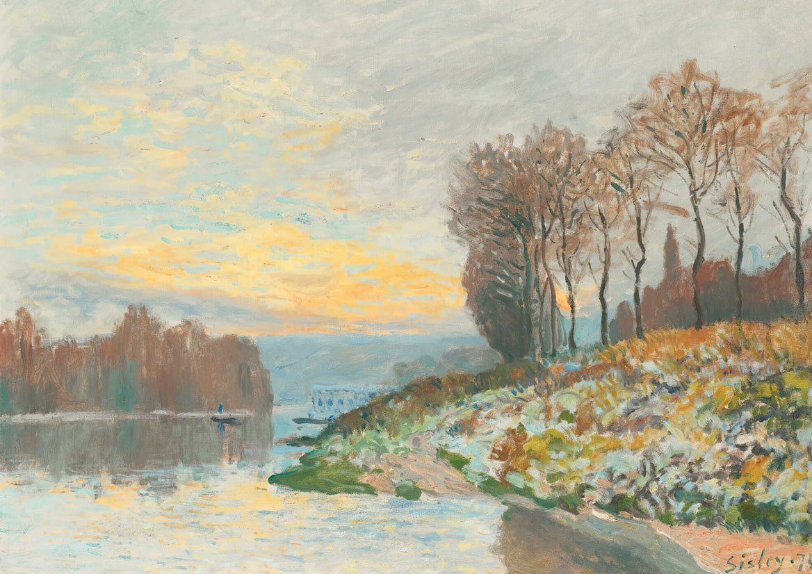 La Seine Pres De Bougival  - Alfred Sisley (Giclée Art Print)