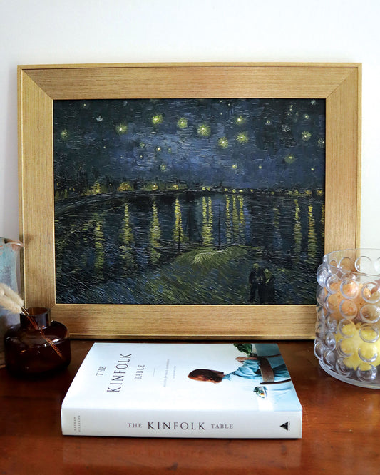 Starry Night on the Rhone (1888) -  Vincent Van Gogh