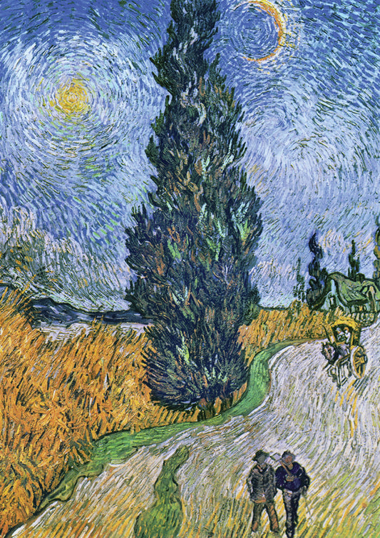 Road with Cypress and Star - Vincent Van Gogh (Giclée Art Print)