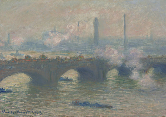 Waterloo Bridge, Gray Weather - Claude Monet (Giclée Art Print)
