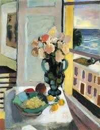 Flowers in Front of a Window (1950)	- Henri Matisse