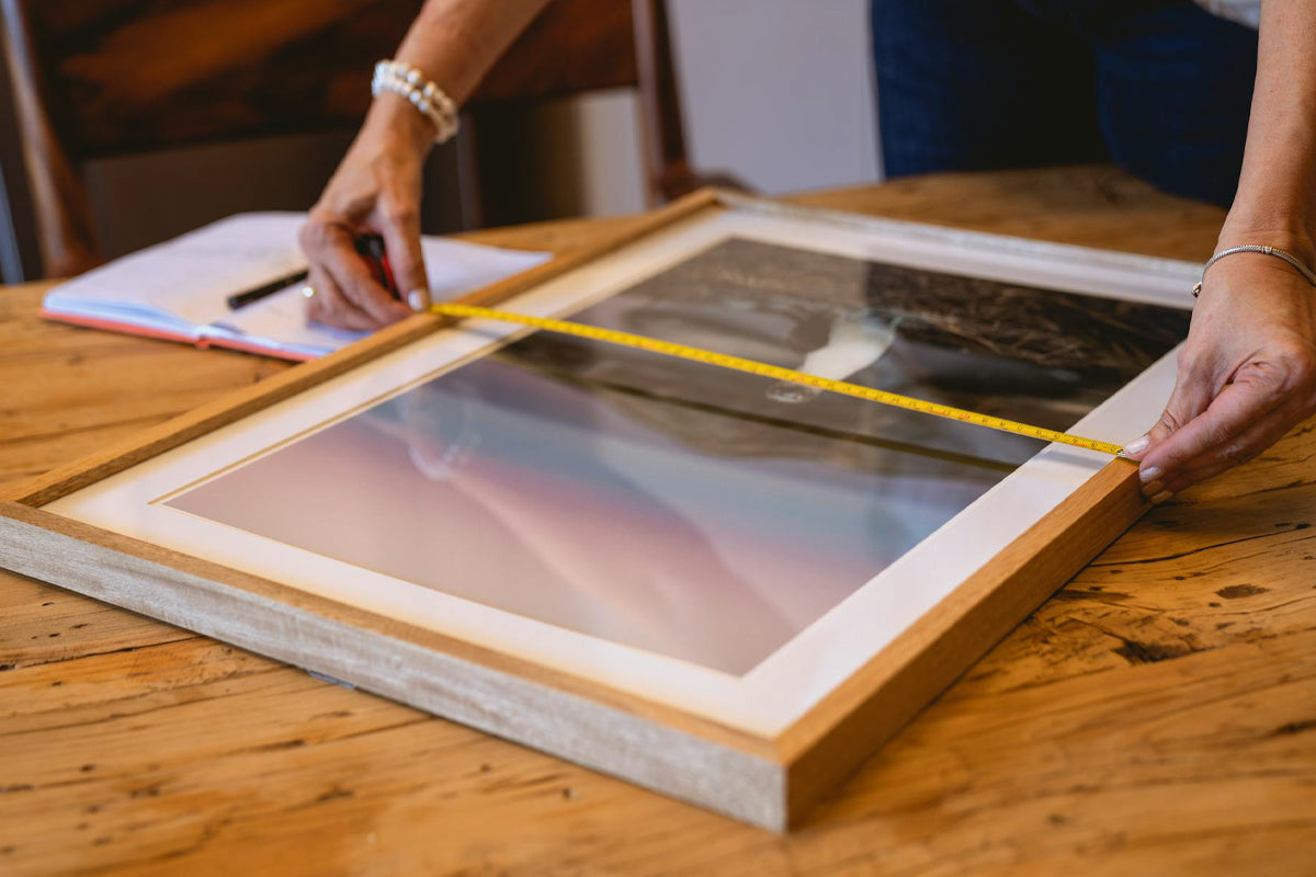 fine art print vs photo print comparison showing textured matte paper and glossy photographic paper side by side