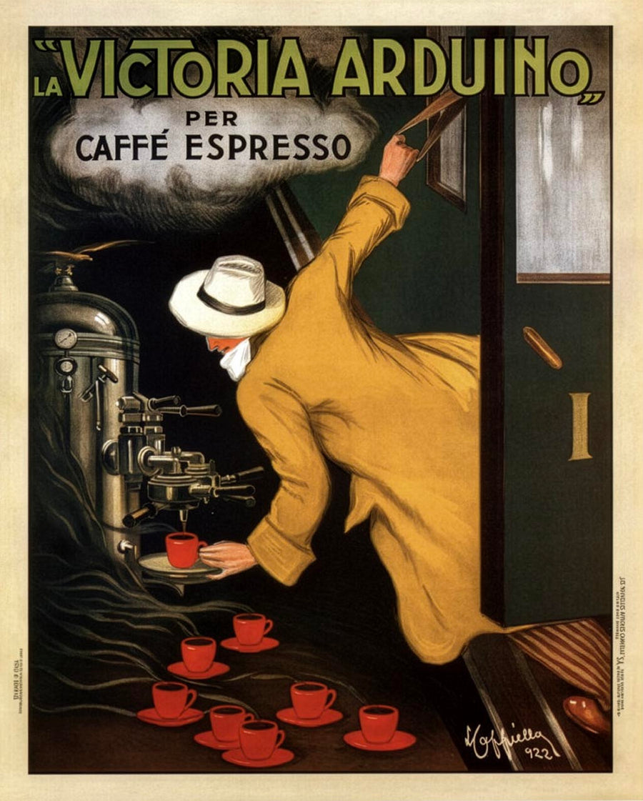Woman pouring coffee (Victoria Arduino), 1922 by Leonetto Cappiello