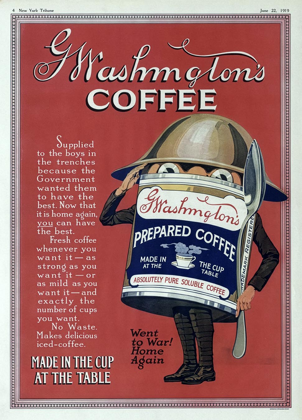 Washington Coffee New York Tribune (1919)