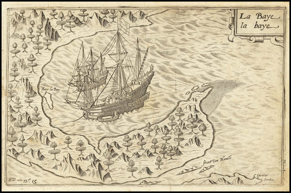 Map of Albay in Southern Luzon province of The Philippines - 1604