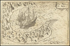 Map of Albay in Southern Luzon province of The Philippines - 1604