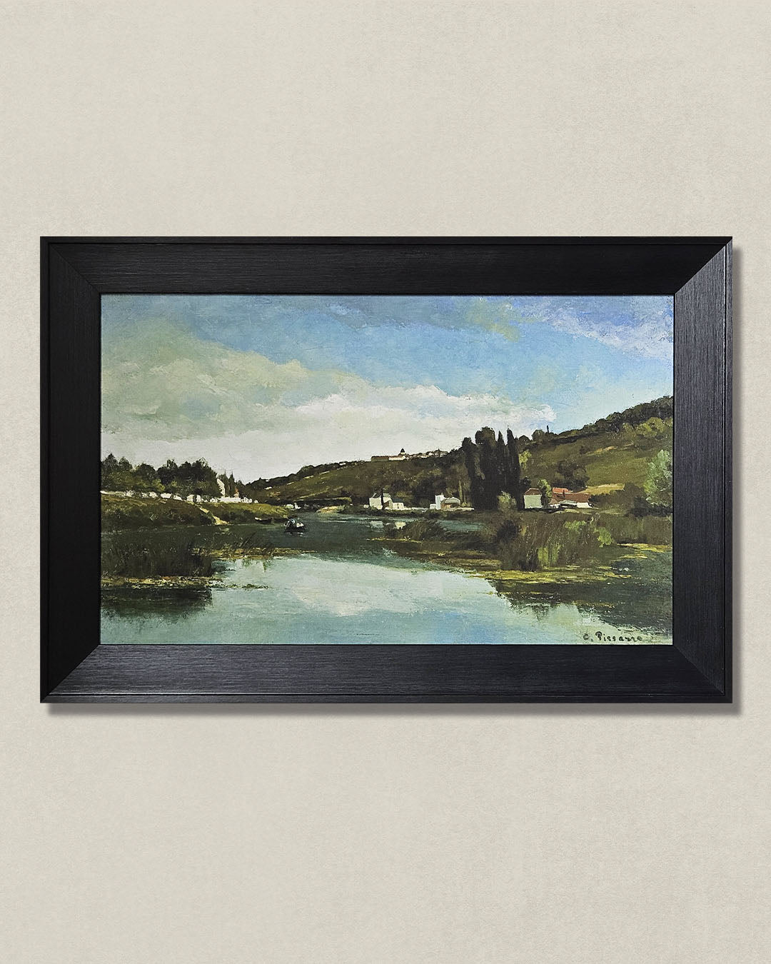 The Marne at Chennevieres, 1864 by Camille Pissarro