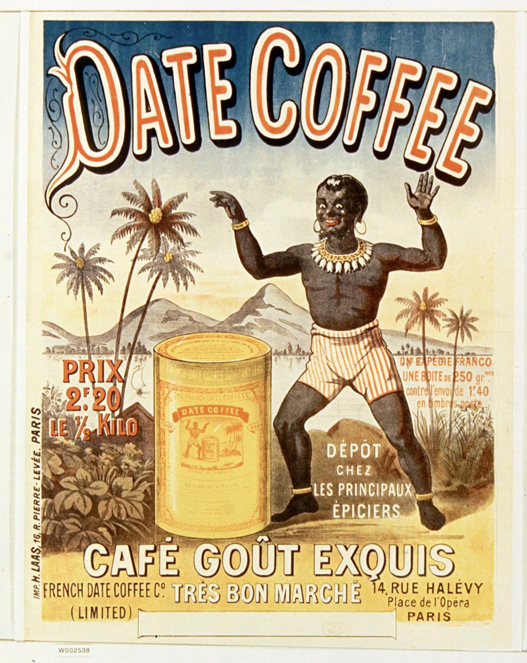 Date coffee, dépôt chez les principaux épiciers Café goût exquis (1881)