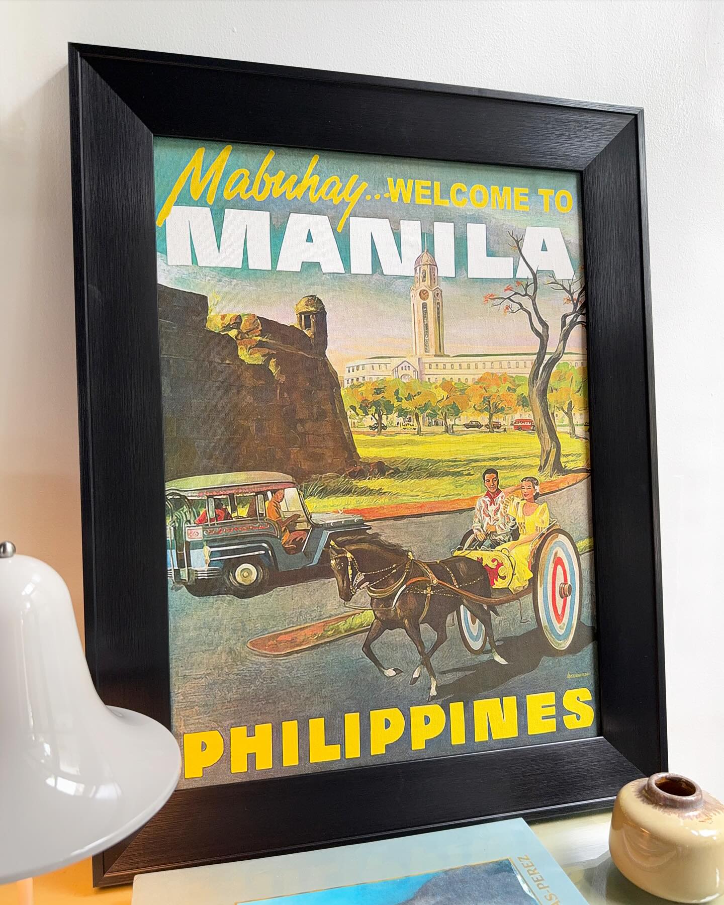 Mabuhay Welcome to Manila - Philippines vintage poster