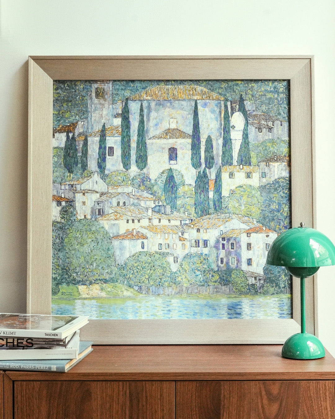 Church in Cassone - Landscape with Cypresses, 1913 by Gustav Klimt