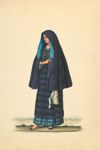 A damsel going to early mass, 1841 by Justiniano Asunción