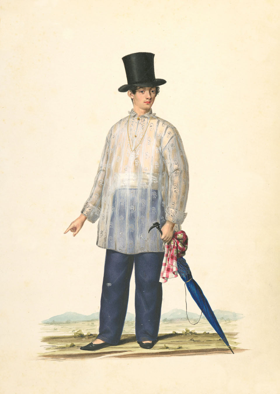 A rich mestizo, 1841 by Justiniano Asunción