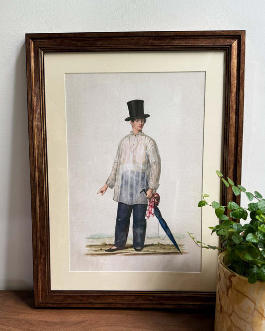 A Rich Mestizo (1841) - Philippines vintage illustration