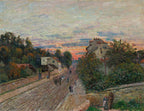 Coucher De Soleil, La Route De Versailles À Chavilles, 1879 by Alfred Sisley