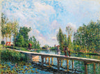 La Passerelle – Chemin de Halage du Canal du Loing, c. 1883 by Alfred Sisley