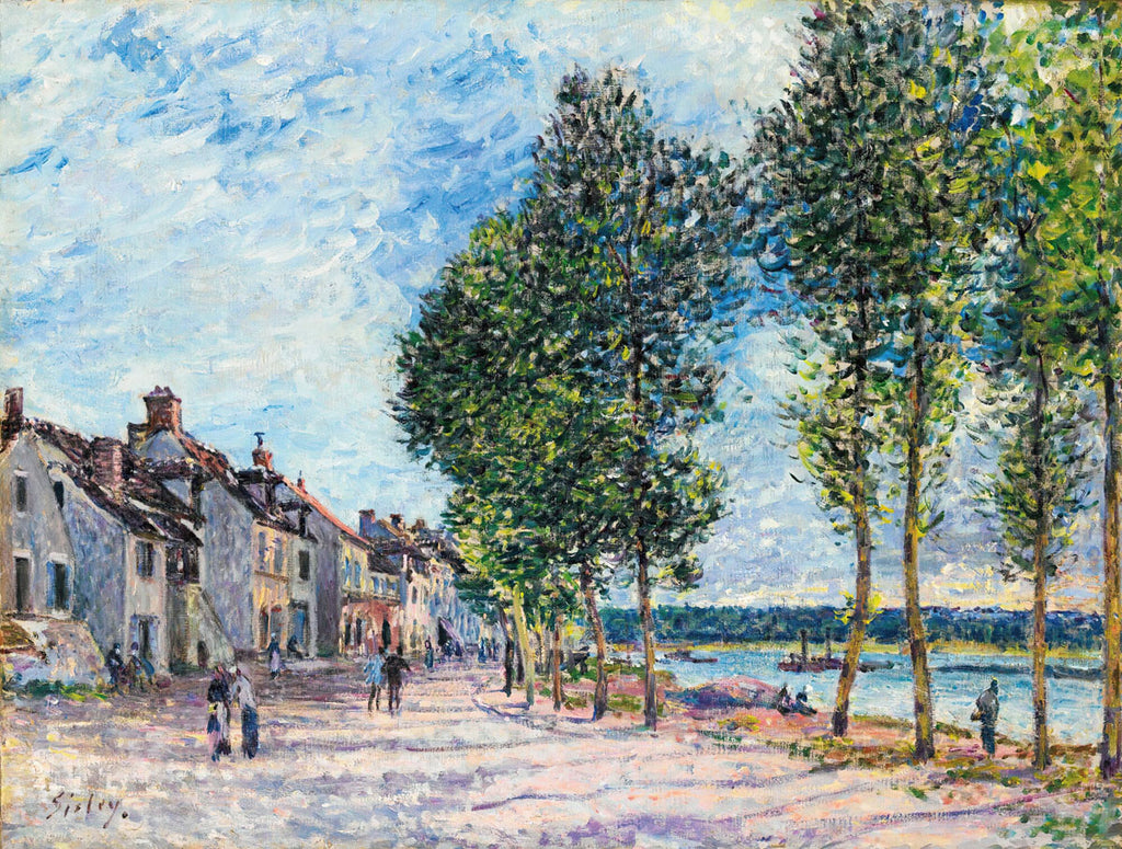 La Seine Bougival, 1876 by Alfred Sisley