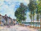La Seine Bougival, 1876 by Alfred Sisley