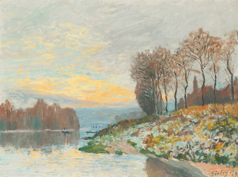 La Seine à Bougival, 1876 by Alfred Sisley