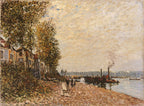 Le remorqueur, le Loing a Saint-Mammes, 1883 by Alfred Sisley