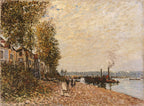 Le remorqueur, le Loing a Saint-Mammes, 1883 by Alfred Sisley