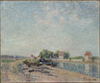 Saint-Mammès, Loing Canal, 1885 by Alfred Sisley