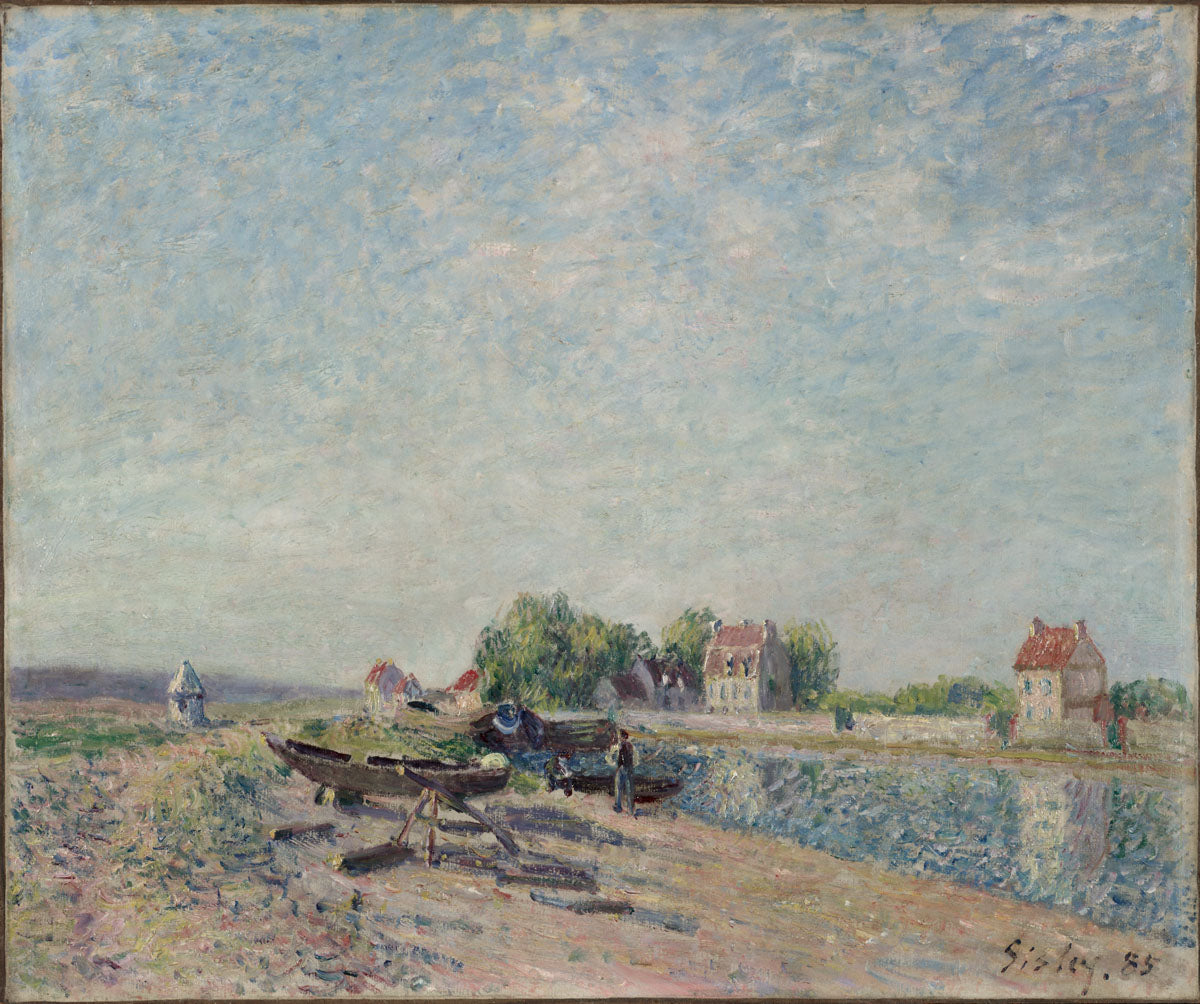 Saint-Mammès, Loing Canal (1885) - Alfred Sisley