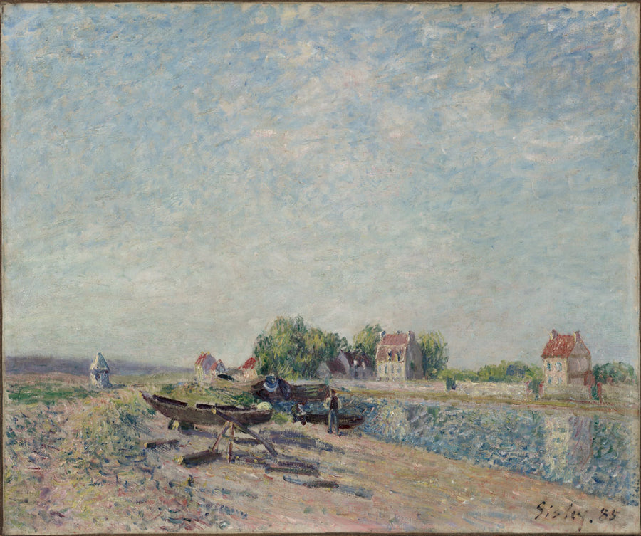 Saint-Mammès, Loing Canal, 1885 by Alfred Sisley
