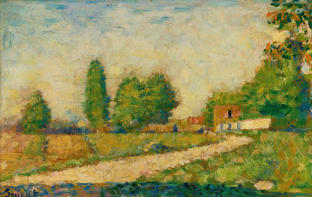 Au Bord Du Village (ca. 1882–1883) - George Seurat