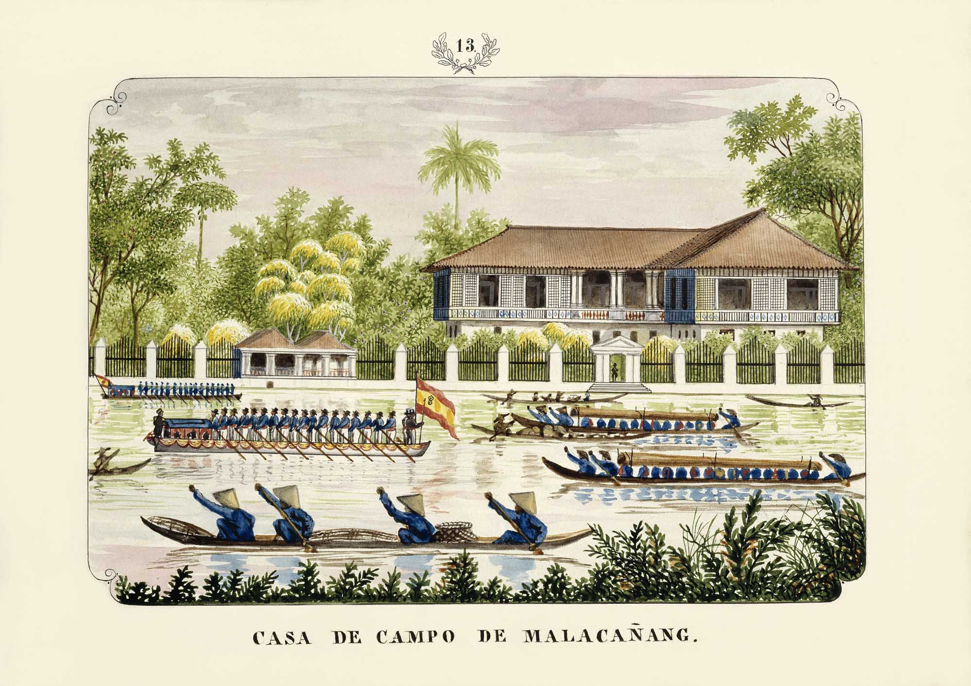 Casa de Campo de Malacañang, 1847 by José Honorato Lozano