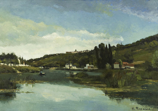 The Marne at Chennevieres - Camille Pissarro (Giclée Art Print)