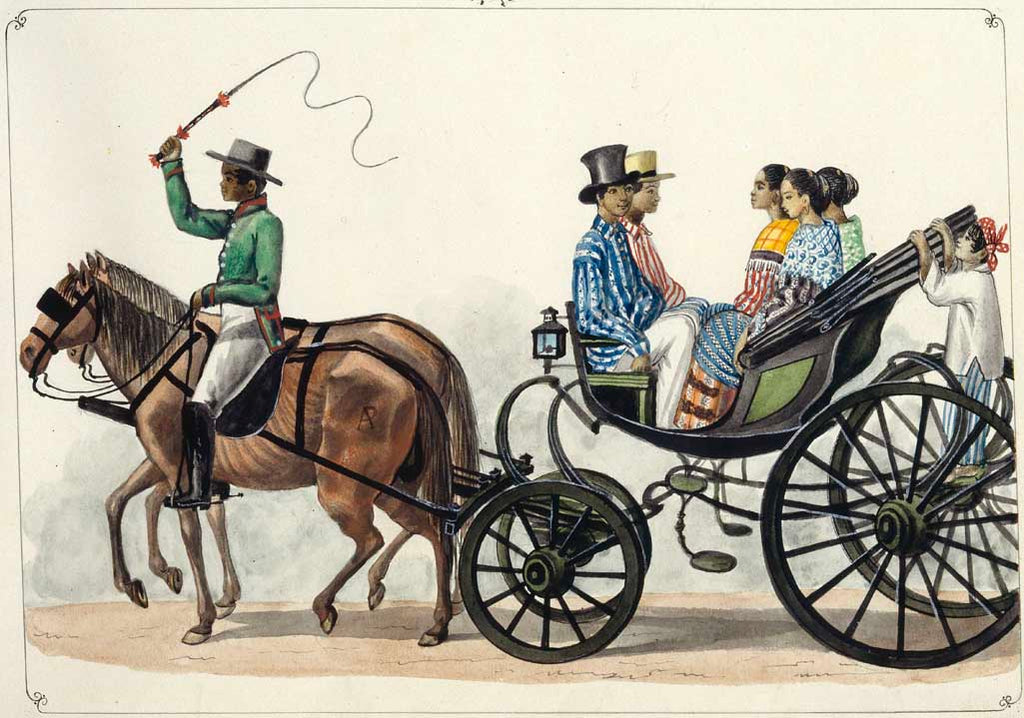 Carruaje de alquiler, 1847 by José Honorato Lozano