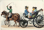 Carruaje de alquiler, 1847 by José Honorato Lozano