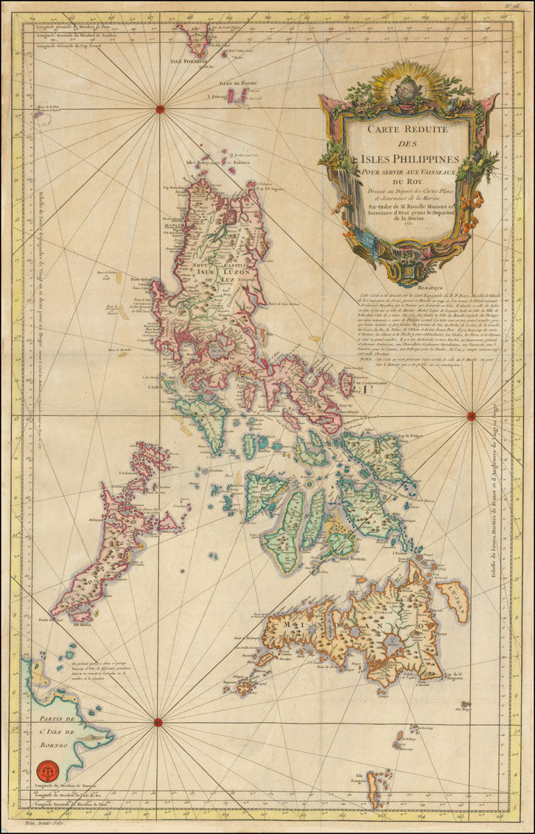 Carte réduite des isles Philippines