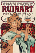 Champagne Ruinart Pere Et Fils, 1896 by Alphonse Mucha