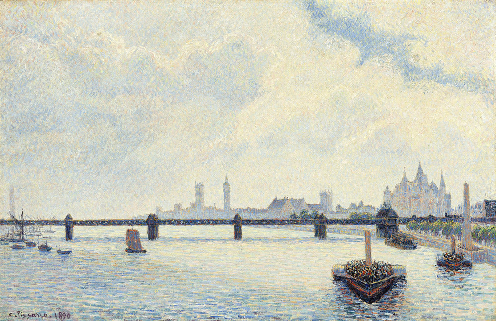 Charing Cross Bridge, London, 1890 by Camille Pissarro
