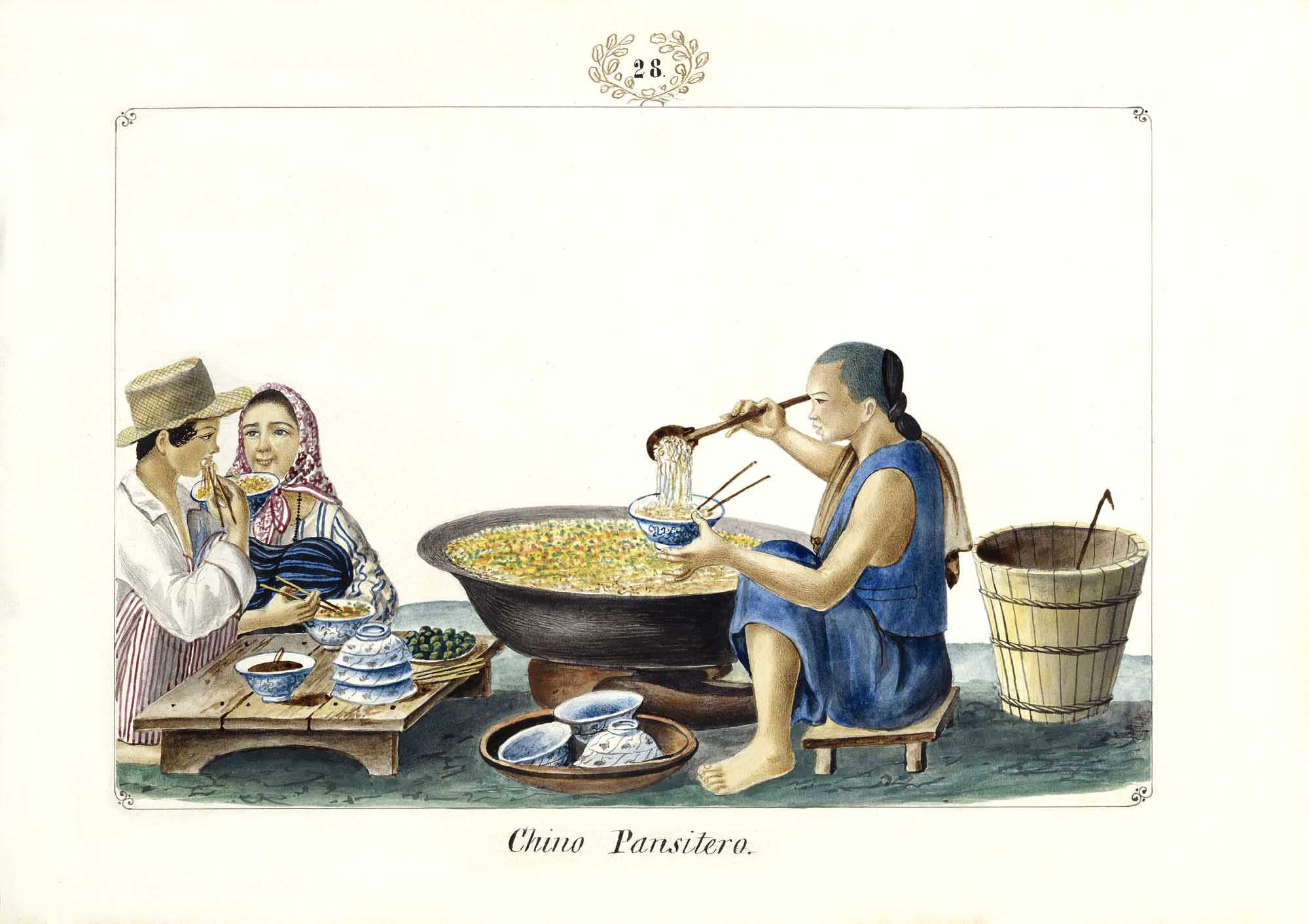 Chino Pansitero, 1847 by José Honorato Lozano