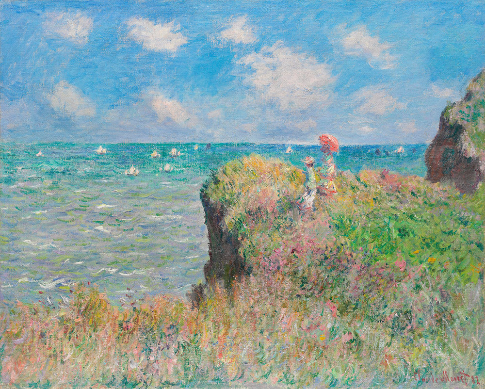 Cliff Walk at Pourville (1882) - Claude Monet