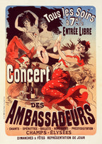 Concert Des Ambassadeurs, 1899 by Jules Chéret