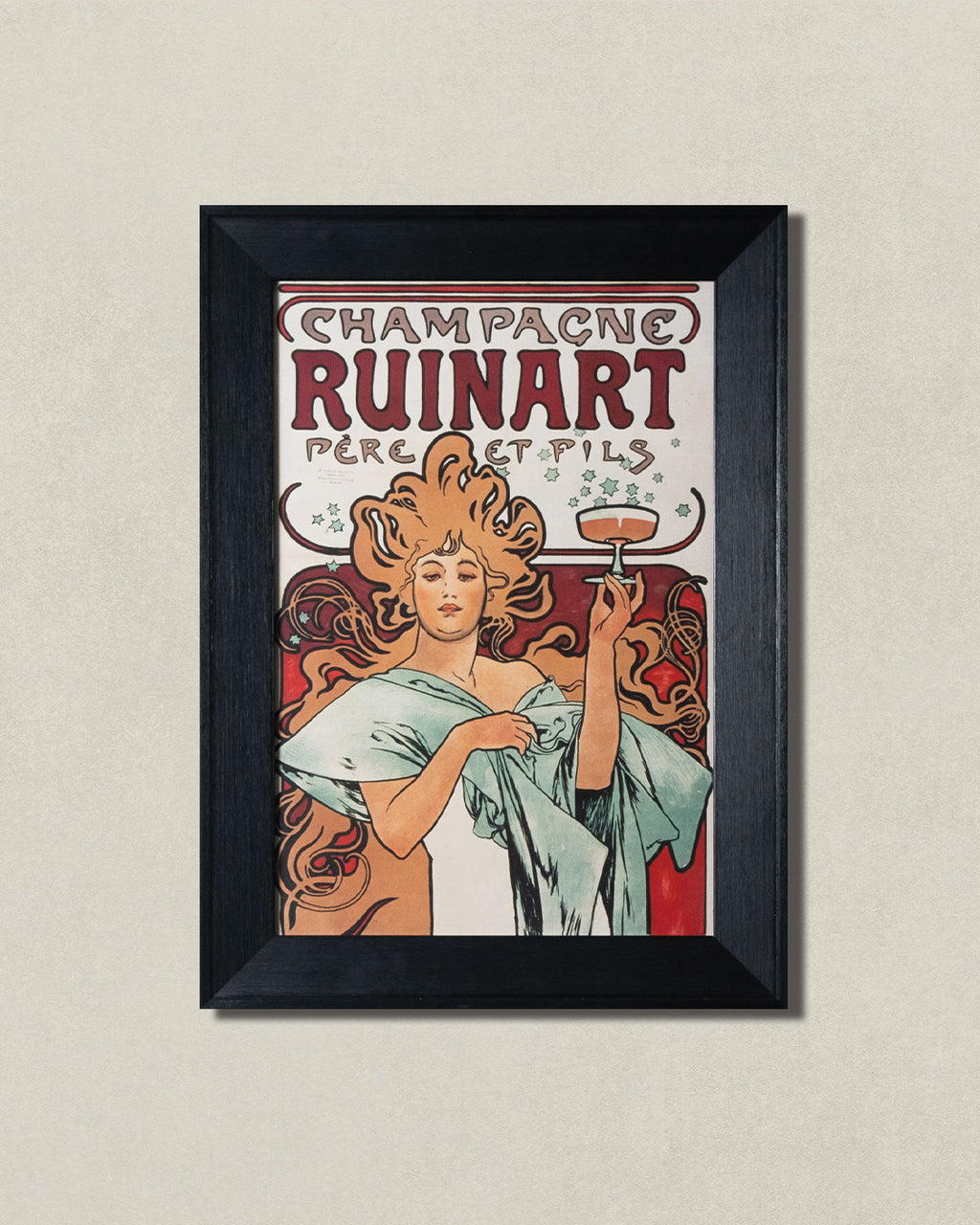 Champagne Ruinart Pere Et Fils, 1896 by Alphonse Mucha