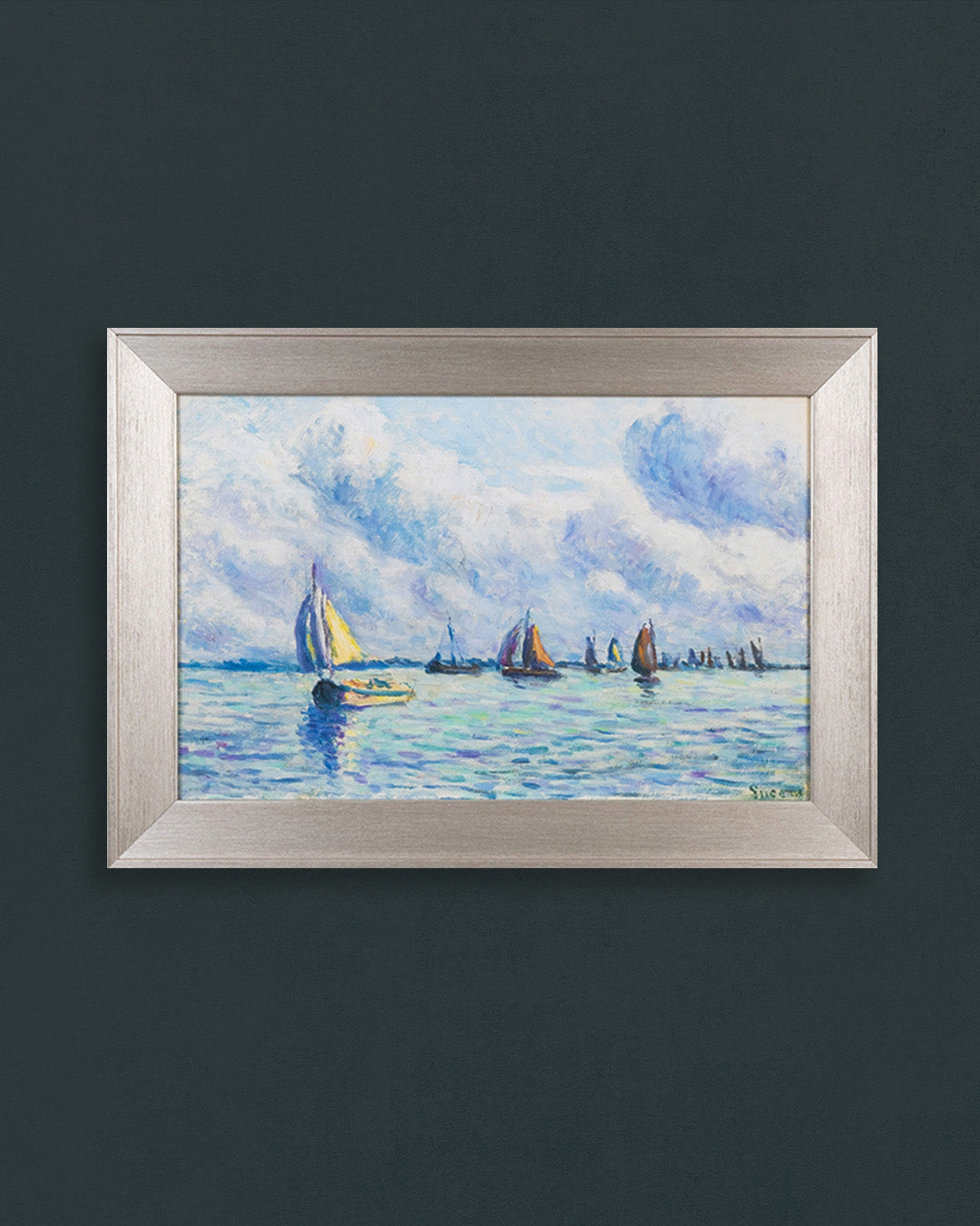 Bateaux Sur La Meuse À Rotterdam, 1909 by Maximilien Luce