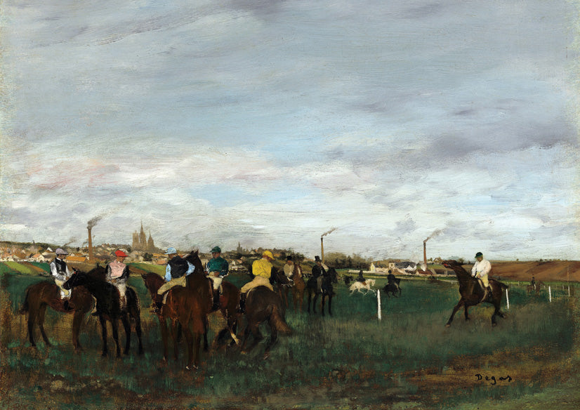 The Races, c. 1872 by Edgar Degas