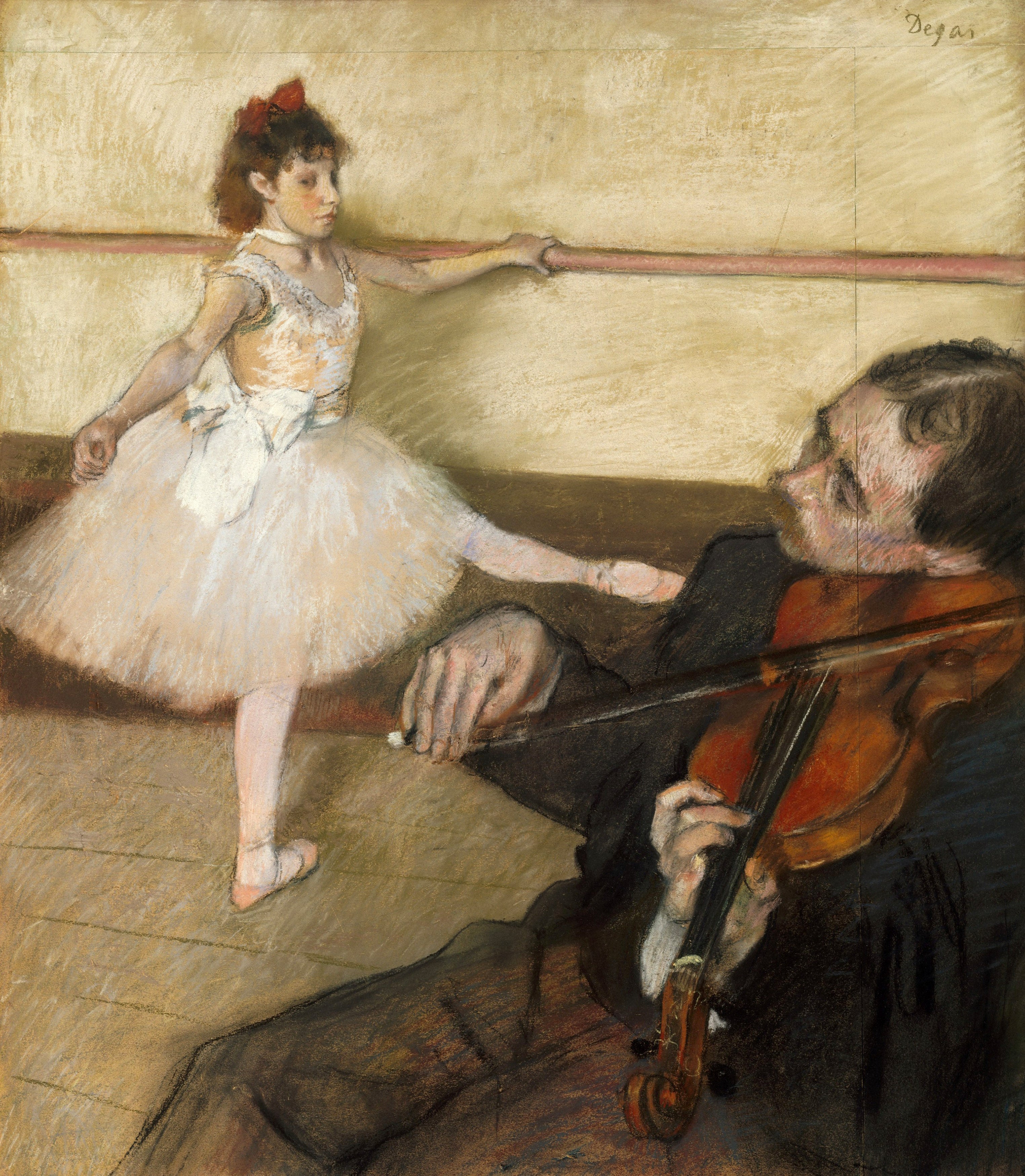 The Dance Lesson, c. 1879 by Edgar Degas