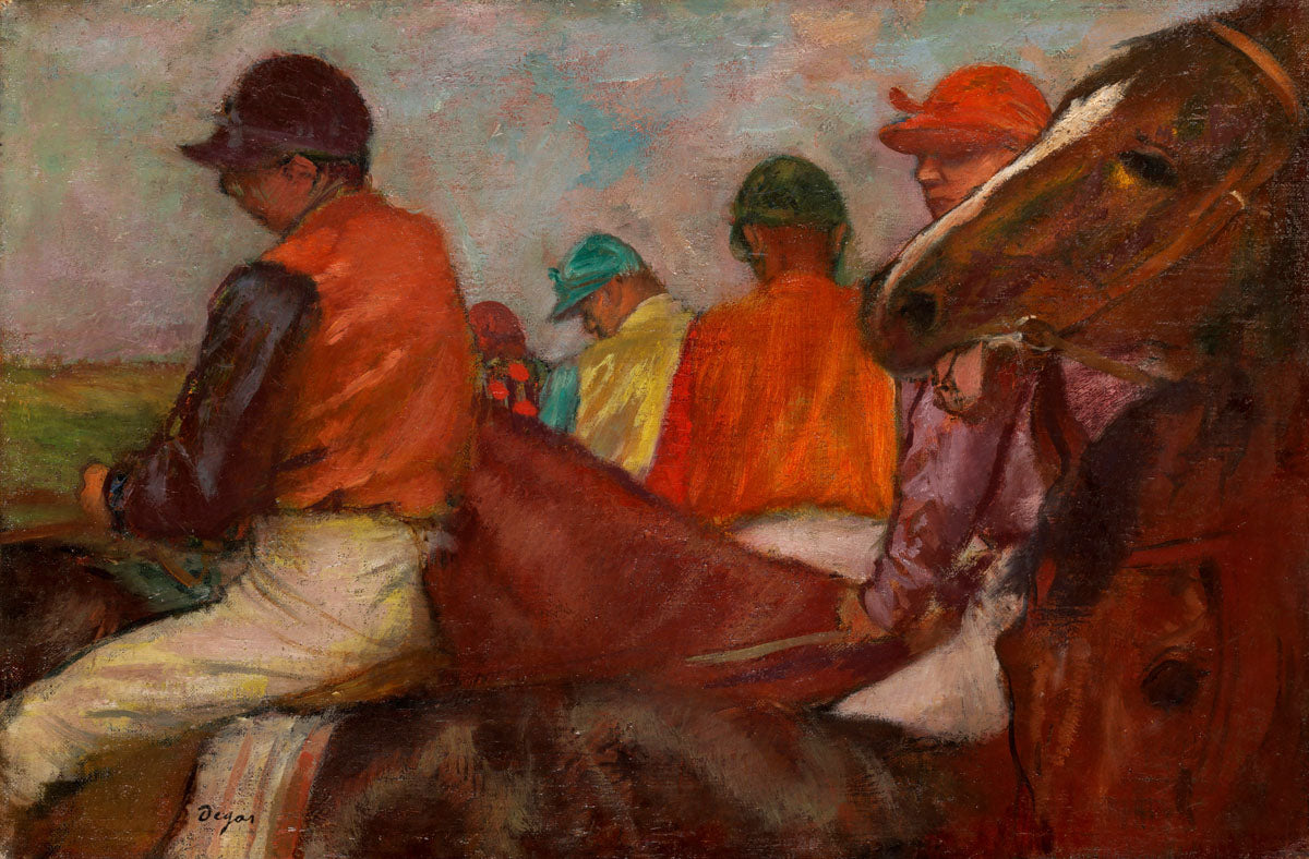 The Jockeys (ca. 1882) - Edgar Degas