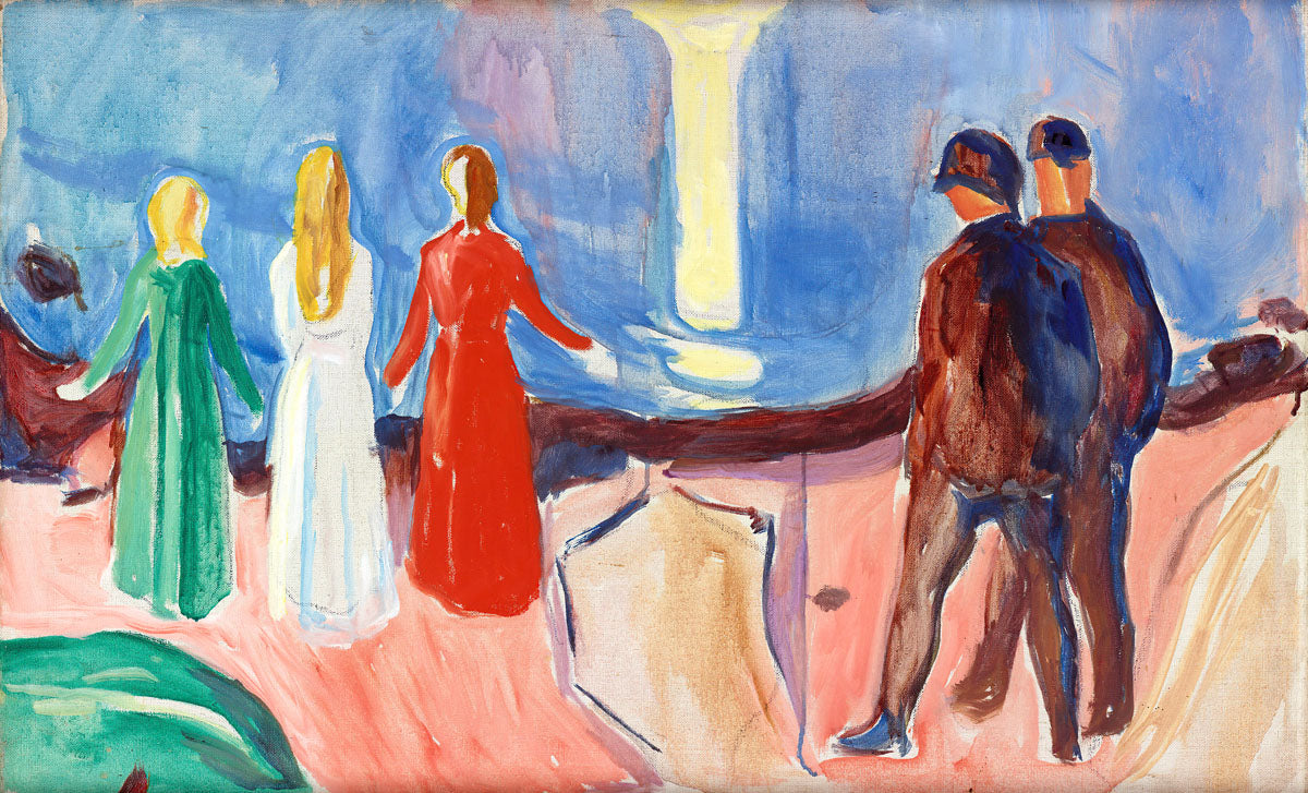 Meeting on the Beach (1933) - Edvard Munch